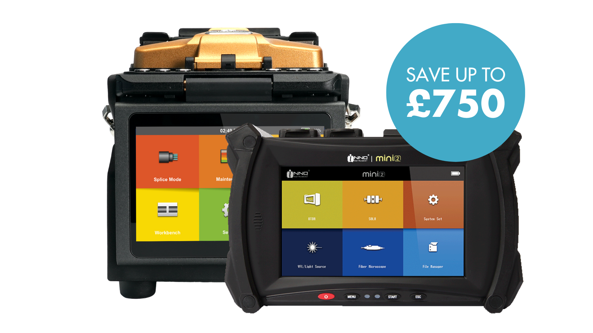 Save up to £750 with OTDR and Fiber Splicer Bundle